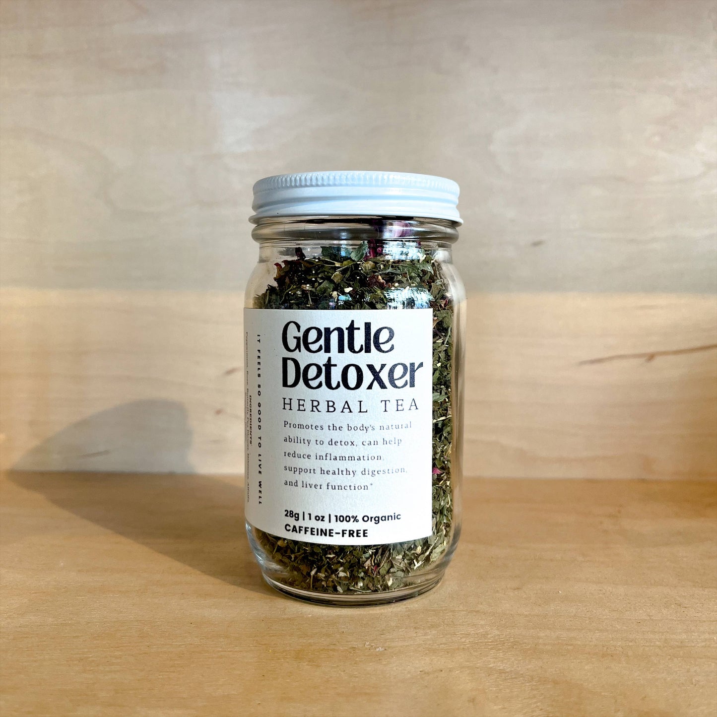 Gentle Detoxer Loose Leaf Herbal Tea | Glass Jar